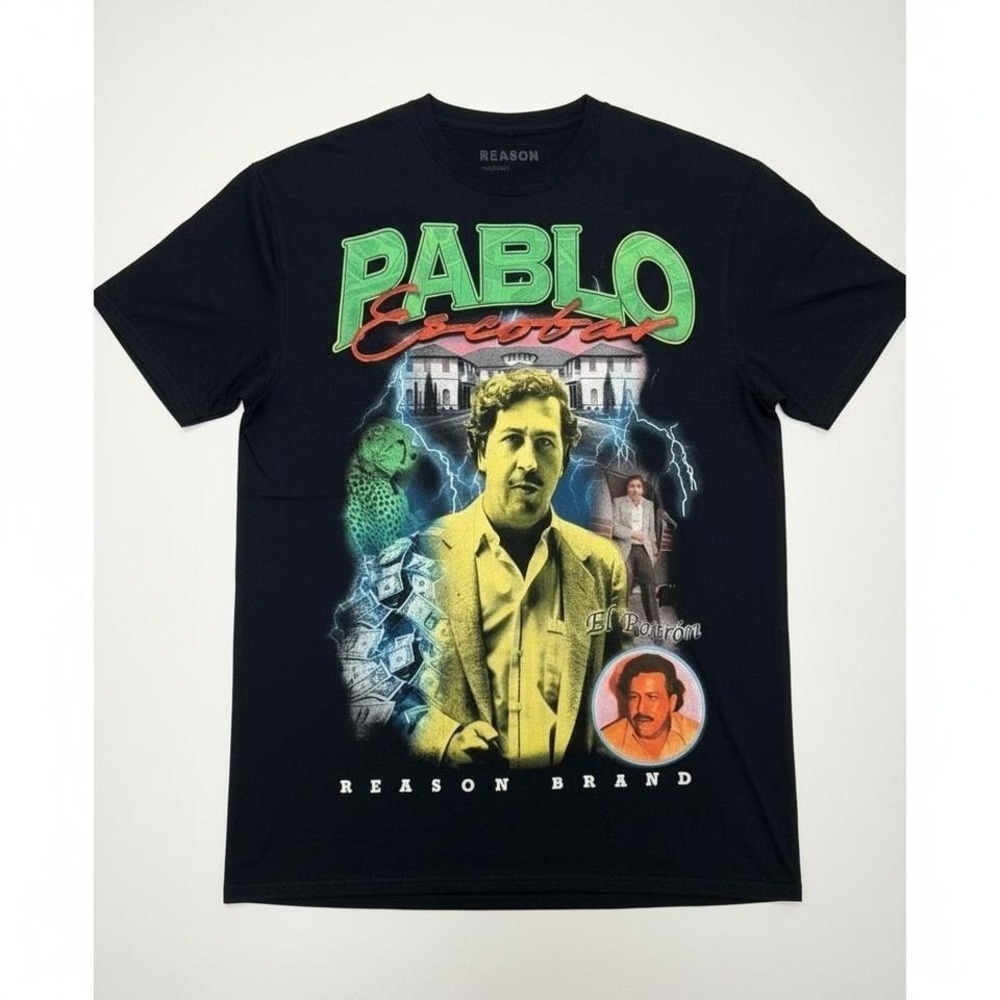 Reason‎ Brand Pablo Escobar El Patrón Tee Size M NWOT